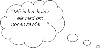 Skyformet billedforklaring: M heller holde je med om nogen snyder