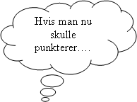 Skyformet billedforklaring: Hvis man nu skulle punkterer.